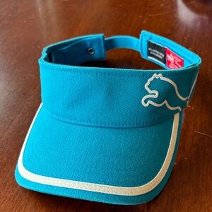 Puma Turquoise Visor Hat with White Accents